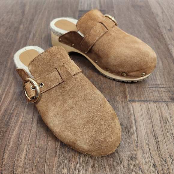 SEE BY CHLOE Viviane Suede Clogs - Picture 1 of 13